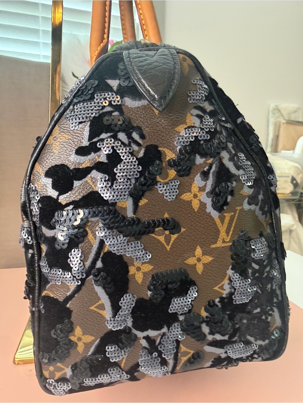 Louis Vuitton Limited Edition Monogram Fleur de Jais Speedy 30 eBay COA *Rare* - Picture 6 of 13